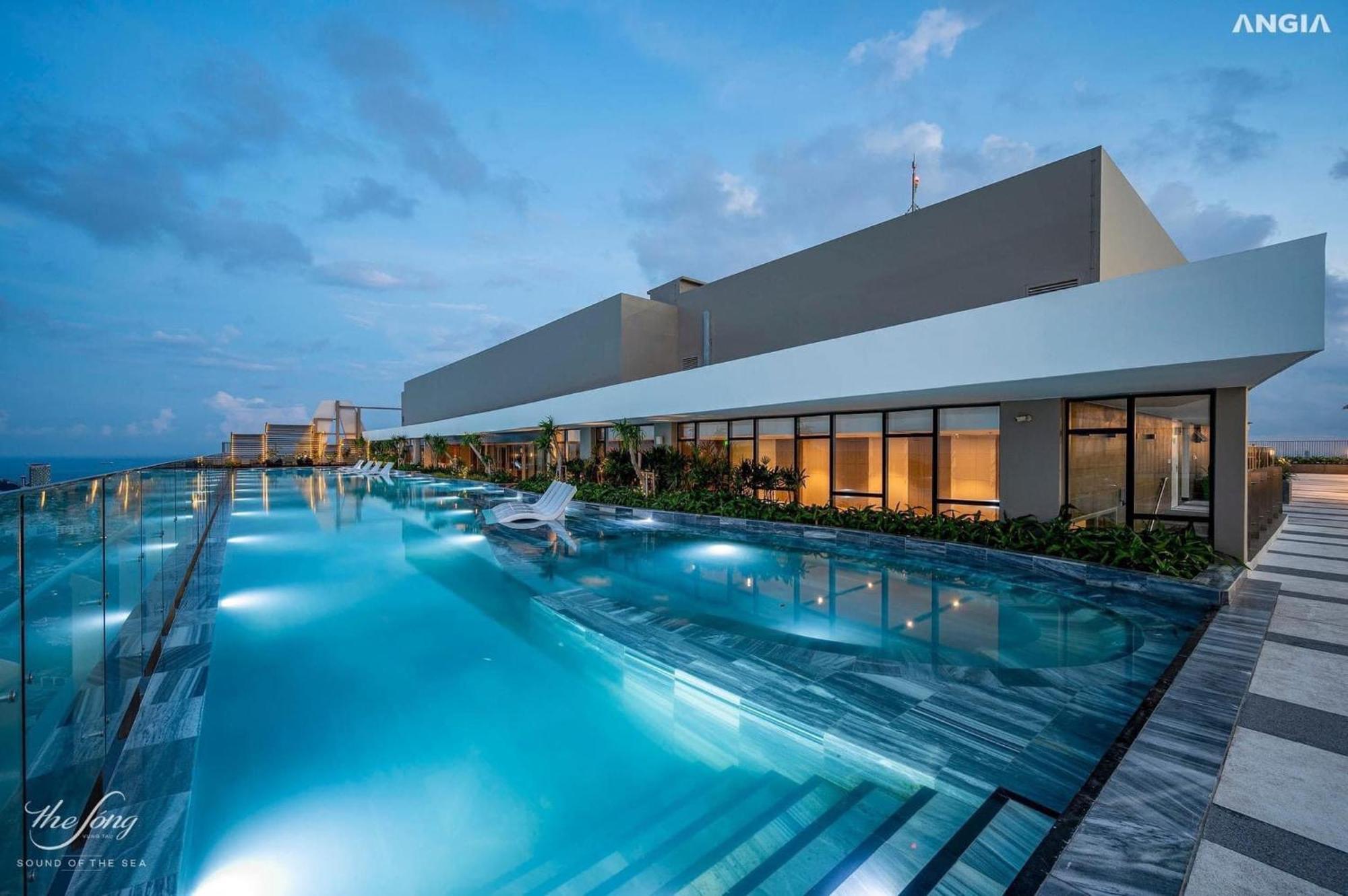 Căn Hộ The Sóng Vũng Tàu Hồ Bơi Vô Cực,Công Viên Nước Trẻ Em Miễn Phí-infinity Pool Free Esterno foto